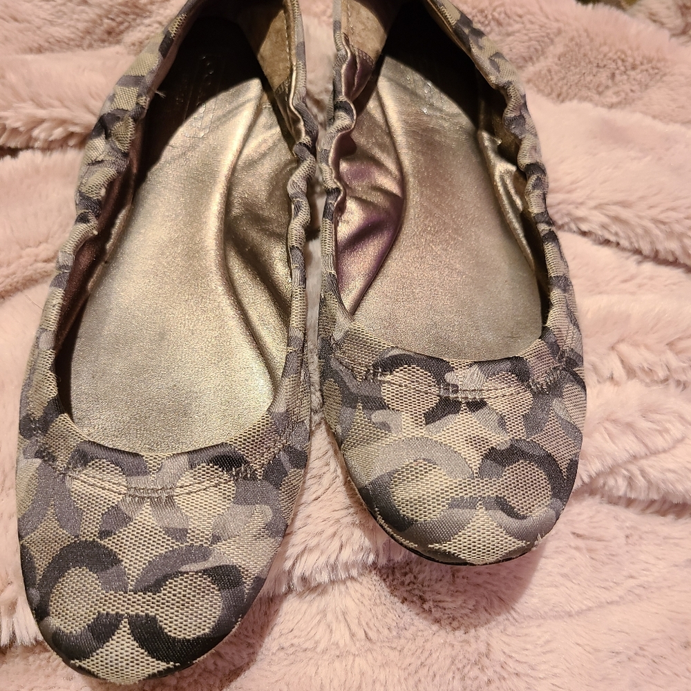 Coach monogram ballet flats
